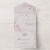 Tout flou en un seul Faire-part de mariage RSVP (À l'intérieur)