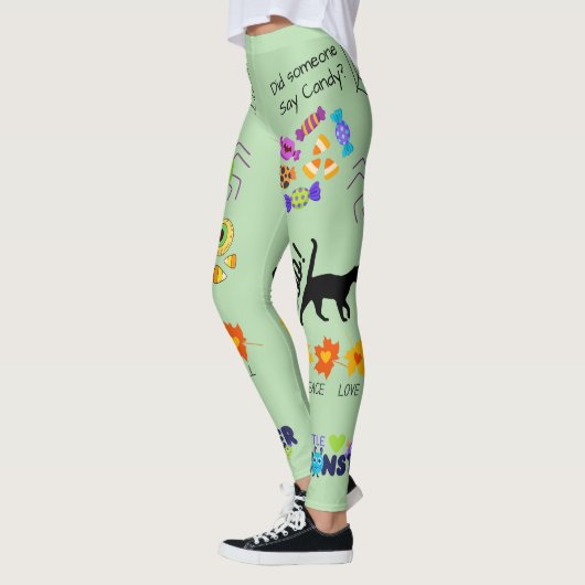Tout Halloween Leggings graphiques (Gauche)