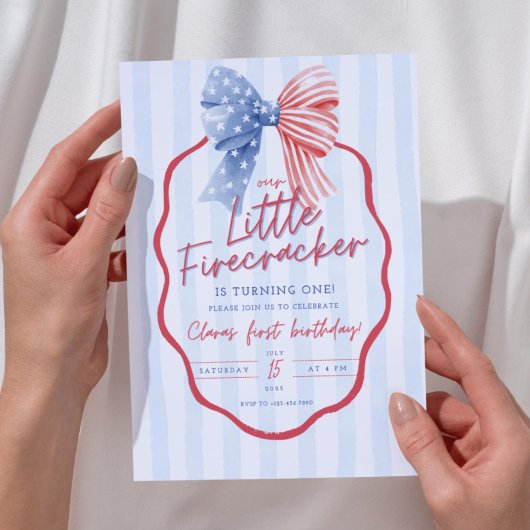 Tout Invitation d'anniversaire 1ère Américaine Pat