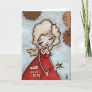 Tout ira bien - Carte de voeux pliée