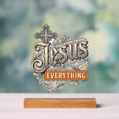Tout Jésus Vintage Typographie Chrétienne Design (Neutre)