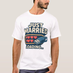 Tout juste mariés T-Shirt à chargement – Mariage d