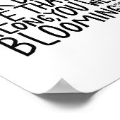 "...tout le long, vous étiez en fleur" - affiche (Coin)