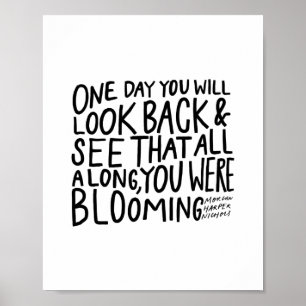 "...tout le long, vous étiez en fleur" - affiche