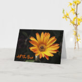 Tout le meilleur - carte de bonne chance (Fleur jaune)