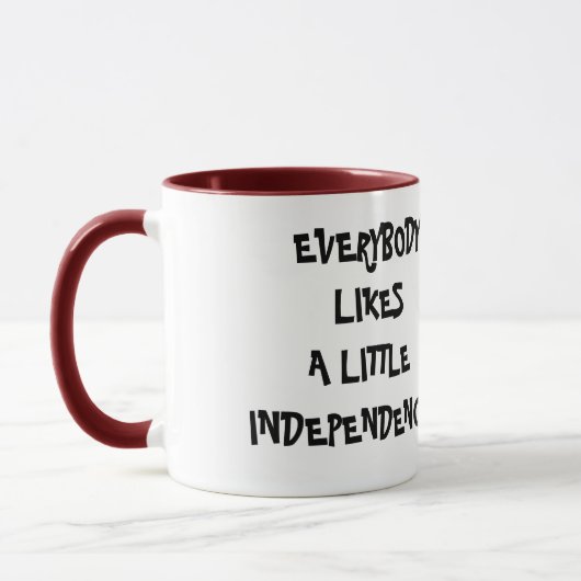 TOUT LE MONDE AIME L'INDÉPENDANCE MUG (Gauche)