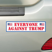 Tout le monde contre Trump Bumper Sticker (En voiture)