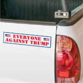 Tout le monde contre Trump Bumper Sticker (Sur camion)