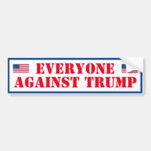 Tout le monde contre Trump Bumper Sticker