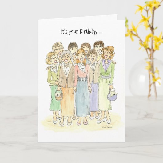 Tout Le Monde Dit Fabuleuse Carte Anniversaire (Fleur jaune)