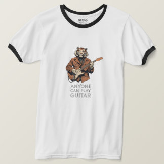tout le monde peut jouer du T-Shirt de guitare
