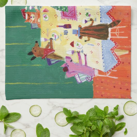 Tout le pain grillé d'espèces sur une serviette (Plié)