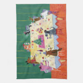 Tout le pain grillé d'espèces sur une serviette (Vertical)