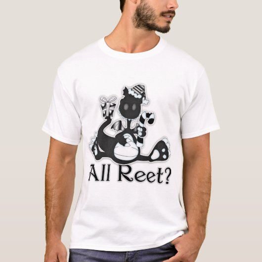 Tout le Reet ? T-shirt de dragon de Noël de (Devant)