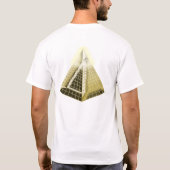 Tout le T-shirt voyant de pyramide d'oeil (Dos)