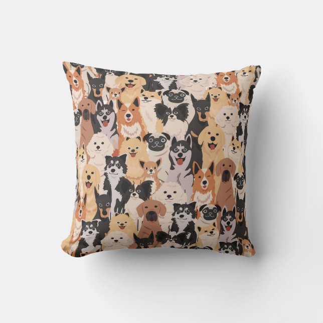 Tout les chiens Coussin (Recto)