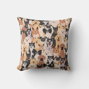 Tout les chiens Oreiller jeté