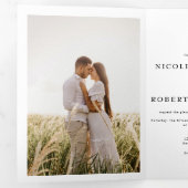 Tout moderne en un | 2 Faire-part de mariage photo (Intérieur en premier)