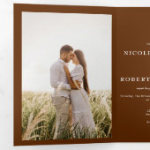 Tout moderne en un | 2 Faire-part de mariage photo (Intérieur en premier)