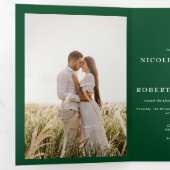 Tout moderne en un | 2 Faire-part de mariage photo (Intérieur en premier)