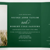 Tout moderne en un | 2 Faire-part de mariage photo (Intérieur au milieu)