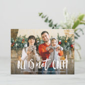 Tout n'est pas calme | Funny Carte photo de vacanc (Debout devant)