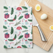 tout noël serviette de cuisine (Quart Plié)