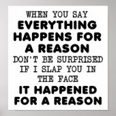 Tout pour une raison drôle Poster (Devant)