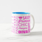 "Tout Princesse & Plus !" Café Mug (Devant droit)
