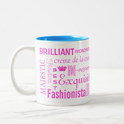 "Tout Princesse & Plus !" Café Mug (Gauche)