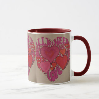 Tout que vous avez besoin est tasse de coeur