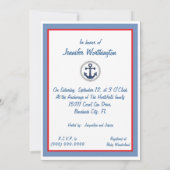 Tout remet les invitations nautiques de baby (Dos)