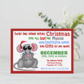 Tout sauf la souris - Dîner de Noël Invitations (Debout devant)