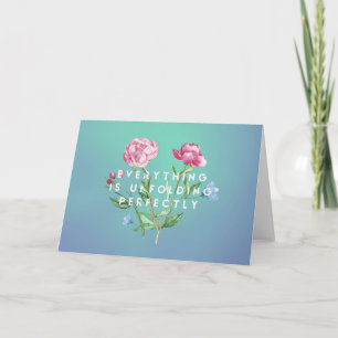 Tout se déroule parfaitement ~ Carte pliée