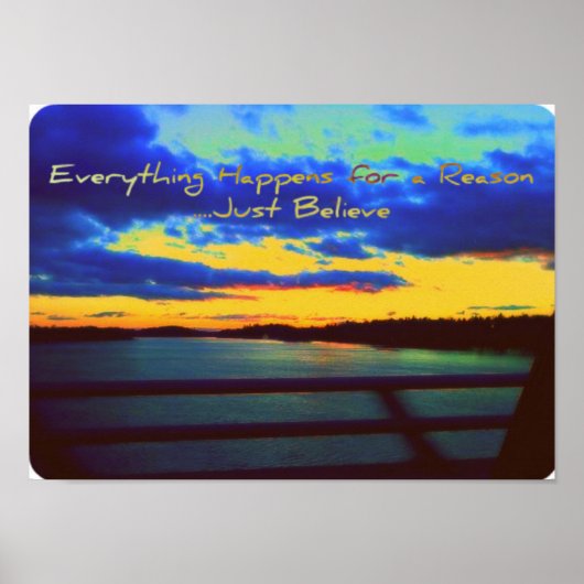 Tout se passe pour une raison Poster (Devant)