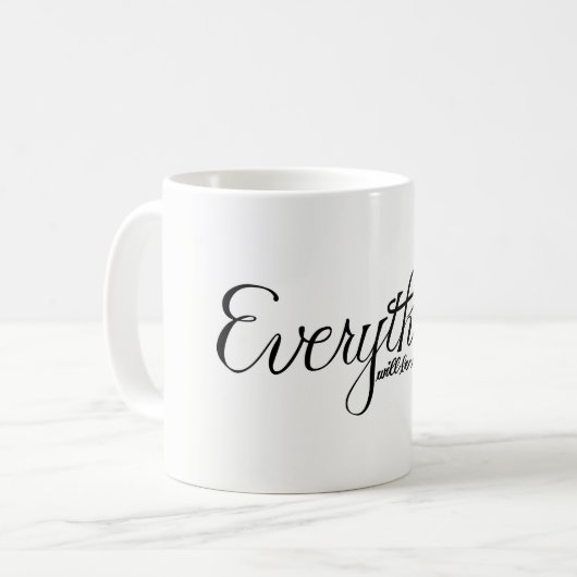 Tout sera tasse correcte (Devant gauche)