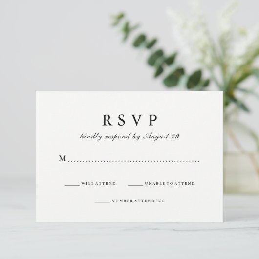 Tout Simplement Design | Réponse du Mariage invers (Debout devant)