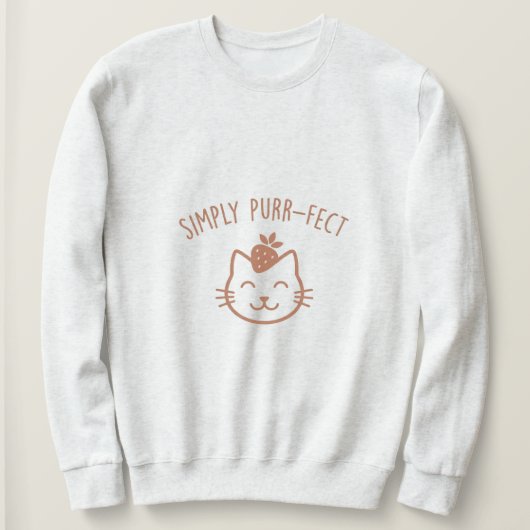 Tout simplement Purr-Fect Sweatshirt esthétique a (Design devant)