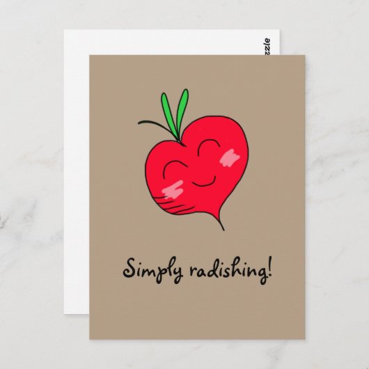 "Tout simplement Radishing !" Carte postale (Devant / Derrière)