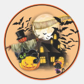 Tout Stickers Halloween Ensemble de 20 ronds (Devant)