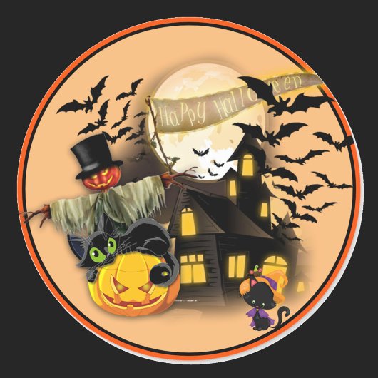 Tout Stickers Halloween Ensemble de 20 ronds