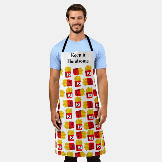 Tout sur imprimer Tablier Gardez-le beau Français  (Porté)