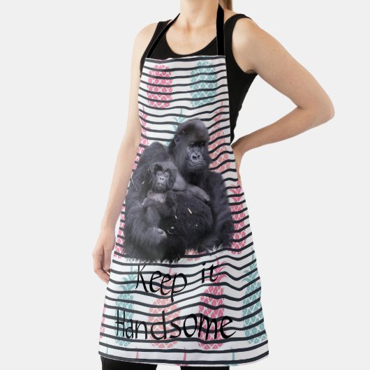 Tout sur imprimer Tablier Gardez-le beau Gorilla (Insitu)