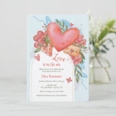 Tout sur l'amour nuptiale douche Invitation (Debout devant)
