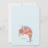 Tout sur l'amour nuptiale douche Invitation (Dos)