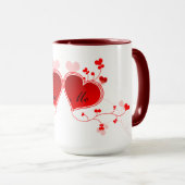 Tout sur l'empreinte de la tasse de coeur (Devant droit)