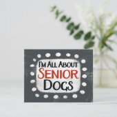 Tout sur les chiens seniors Carte de voeux (Debout devant)