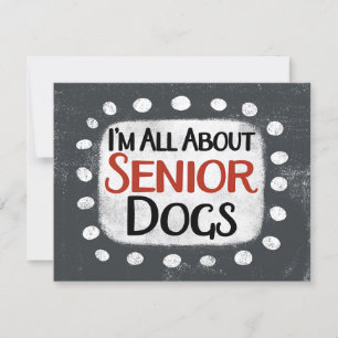 Tout sur les chiens seniors Carte de voeux
