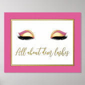 Tout sur les impressions de fond Dem Lashes (Recto)