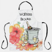 Tout sur l'impression tablier Floral Champagne (Recto)